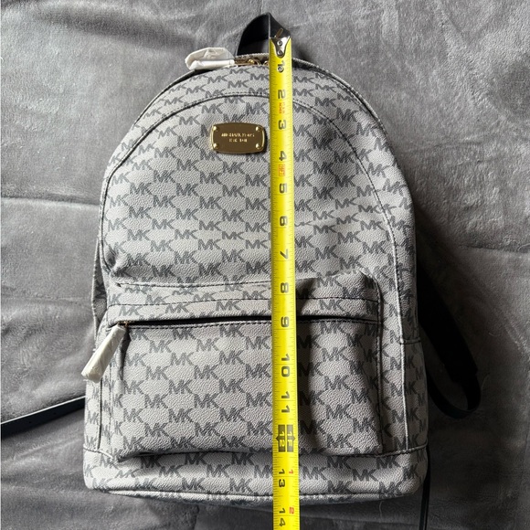 Michael Kors Monogram Gray Backpack - Picture 5 of 6